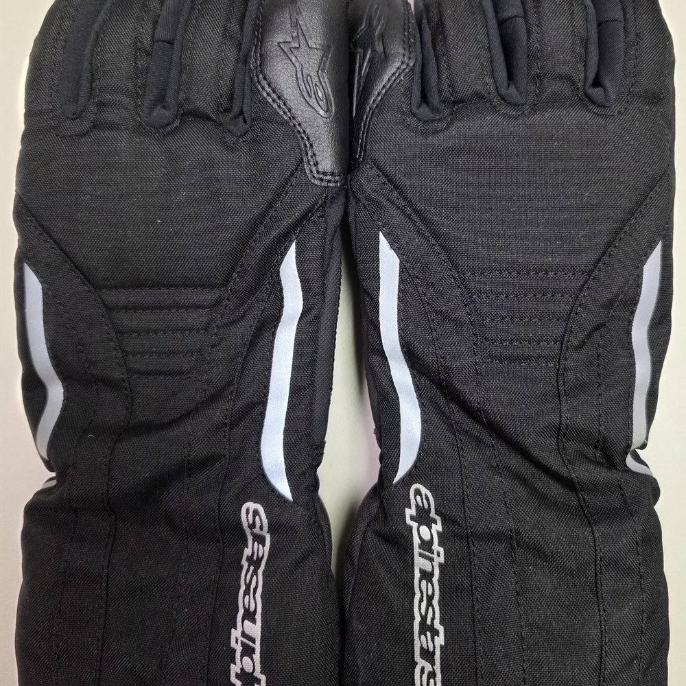 Alpinestars Black Gloves with White Accents